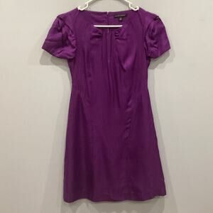 Vtg Banana Republic Womens Mini Dress Size 2 Purple Satin Y2K Preppy Whimsigoth